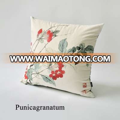 Decorative Health Custom Printing Throw Travelling Pillow with Chinese Caligraphy in Hotel